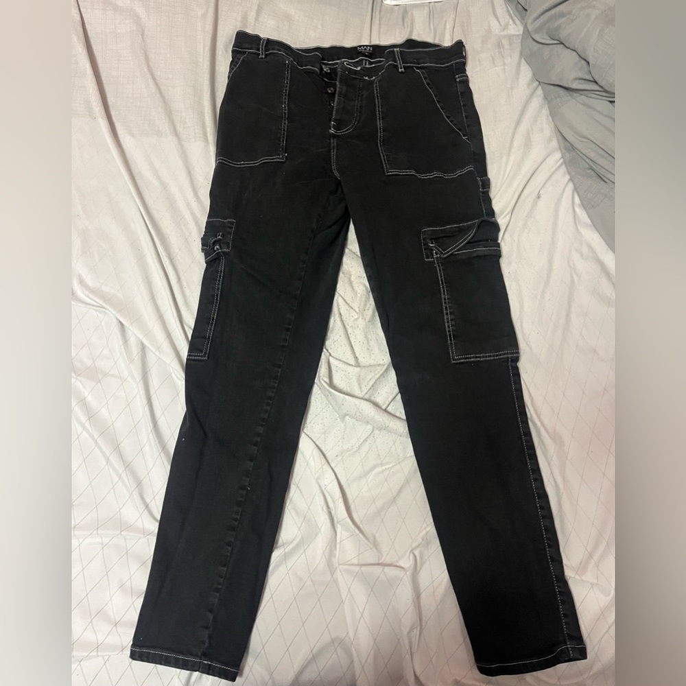 Goth Aesthetic Black Jeans